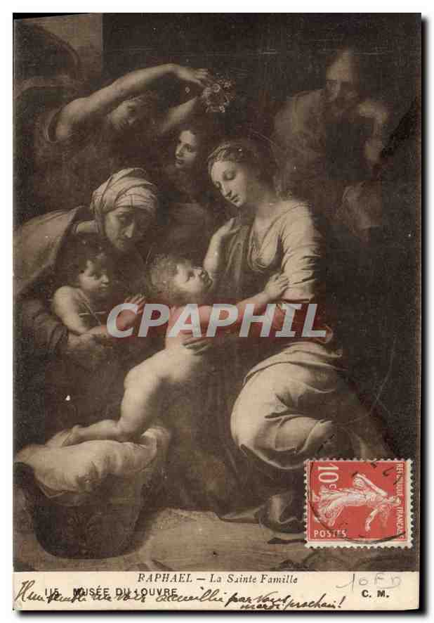 CPA Raphael La Sainte Famille Musee du Louvre 