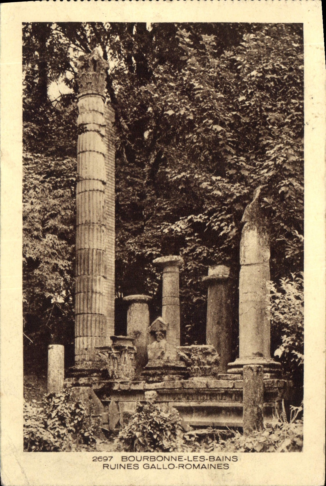 Bourbonne-les-Bains — Gallo-Römische Ruinen — BRAUN & Cie, Imp. Édit. Dornach, n° 2697