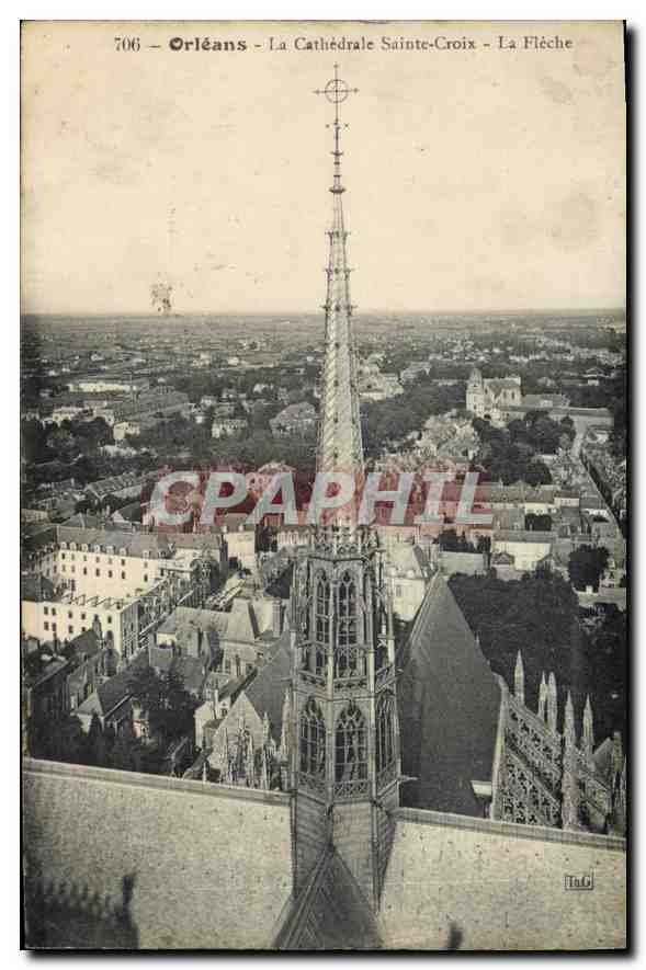 CPA Orleans La Cathedrale Sainte Croix La Fleche 
