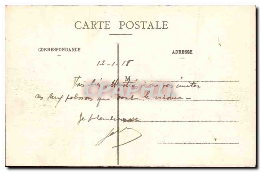 CPA Chaumont Le Viaduc  — Rückseite