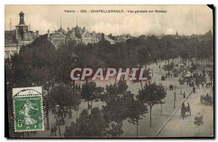 CPA Vienne Chatellerault Vue generale sur Biossac 