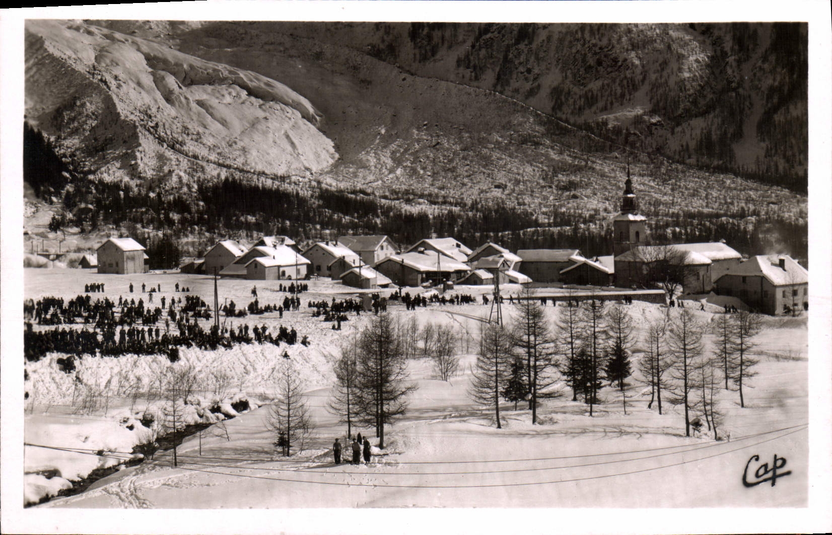 CPA Sports d'Hiver Argentiere sous la neige 