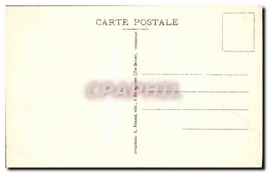 Les Galeries - Gorges du Pier - Environs d'Annecy — L. Faurnat, édit., à Annecy (Savoie) — Verso