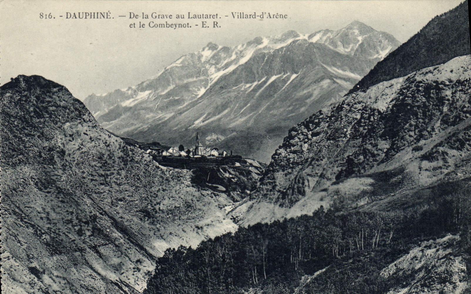 CPA Dauphine De la Grave au Lautaret Villard d'Arene et le Combeynot 