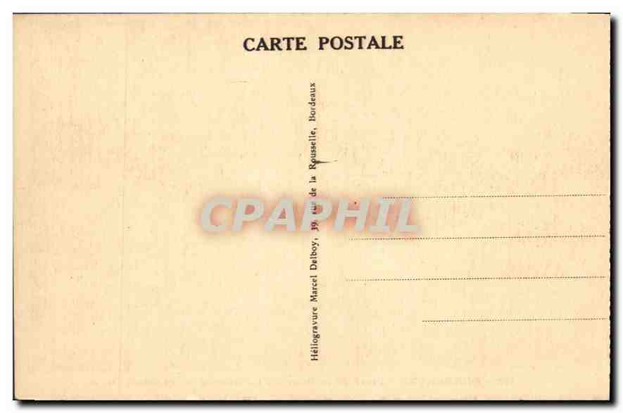 CPA Bordeaux Place de la Bourse La Douane et les Quais  — Verso