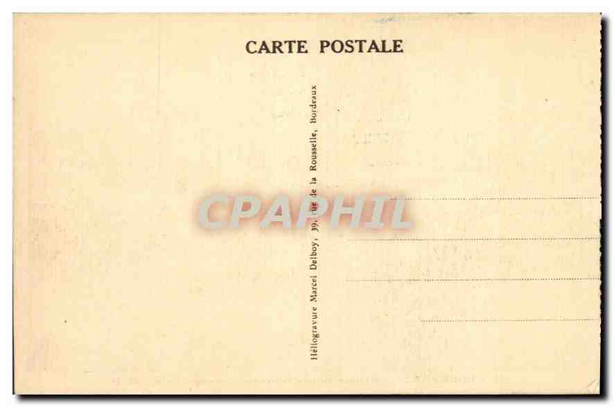CPA Bordeaux Monument des Girondins Groupe Nord  — Verso