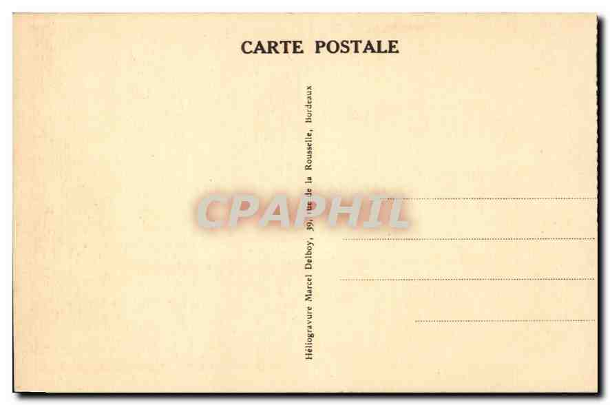 CPA Bordeaux La Porte du Palais  — Verso