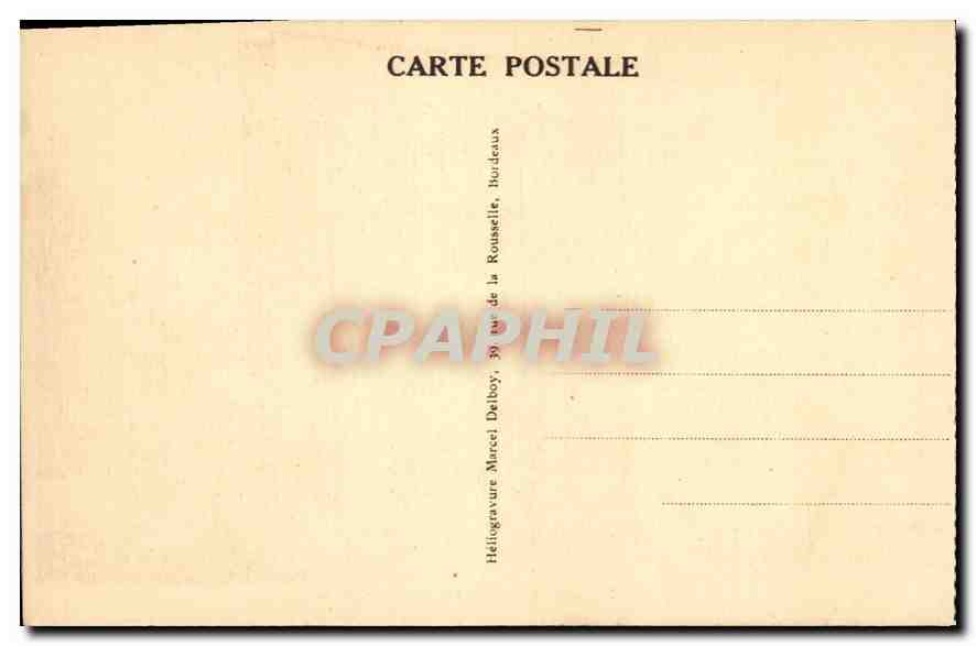 CPA Bordeaux Fleche St Michel  — Verso