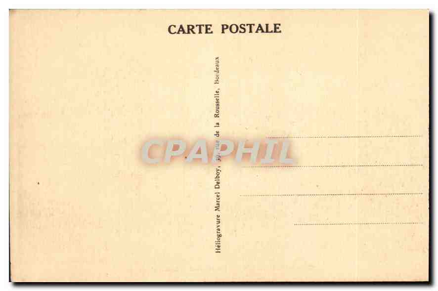 CPA Bordeaux Le Grand Theatre  — Verso