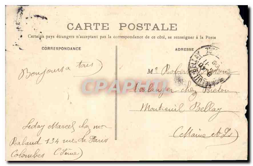 CPA Paris Avenue de l'Observatoire  — Rückseite