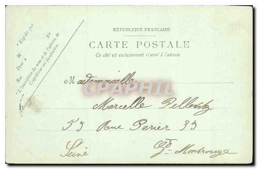 CPA Paris Le College de France  — Rückseite