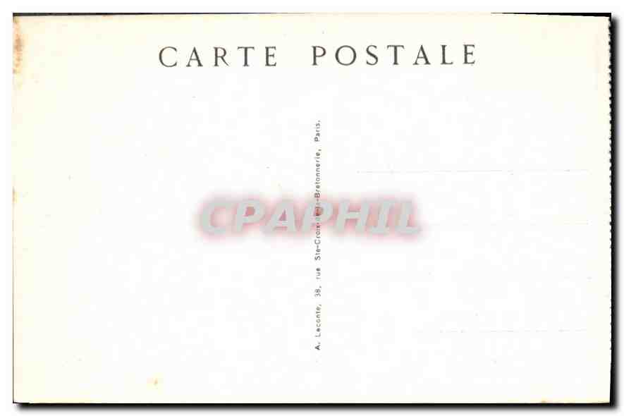 CPA Paris Le Pont Alexandre III  — Rückseite