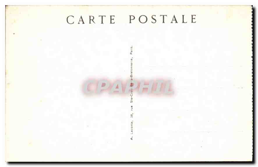 CPA Paris Le Sacre Coeur  — Rückseite