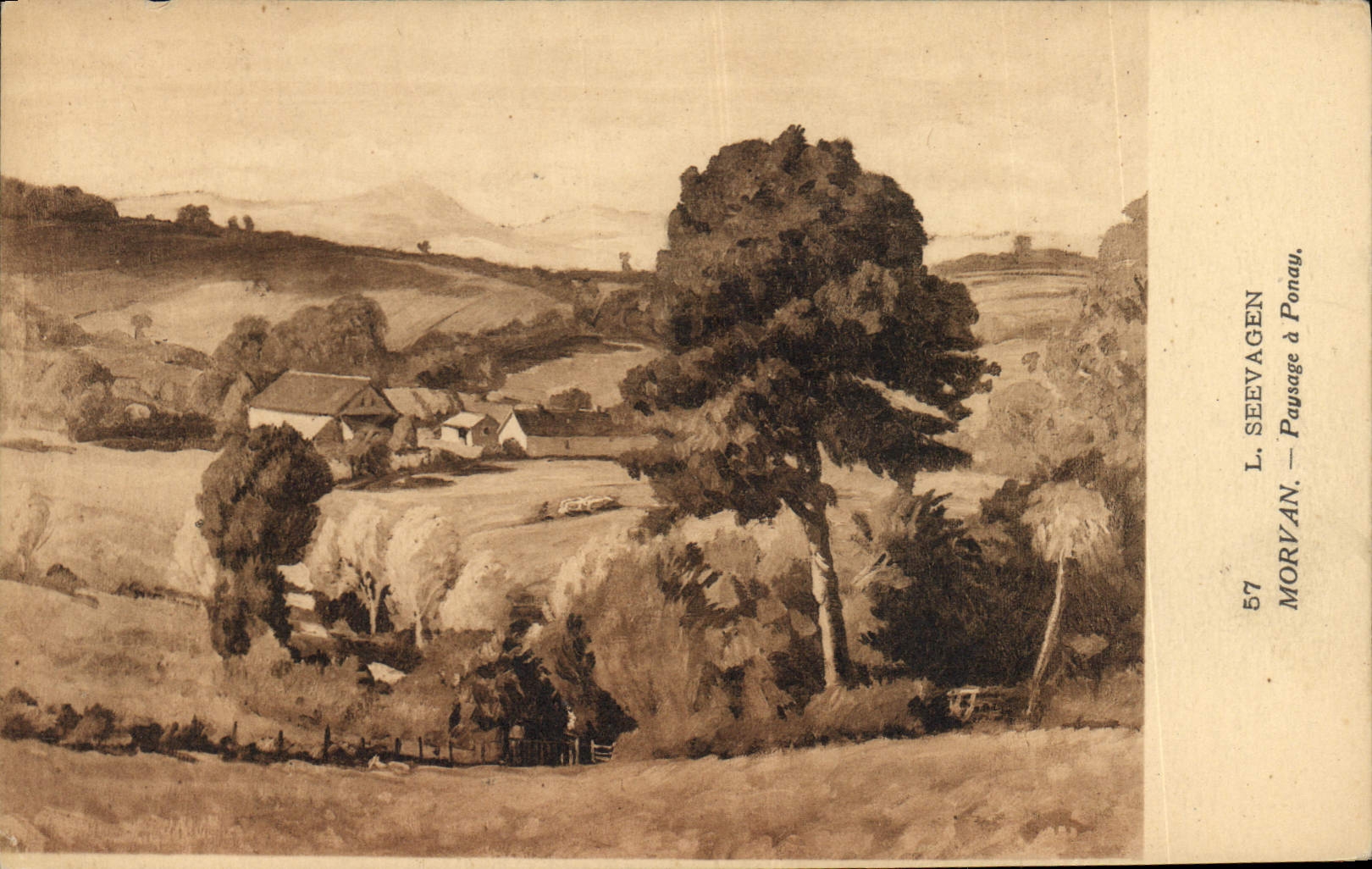 CPA L Seevagen Morvan Paysage a Ponay 
