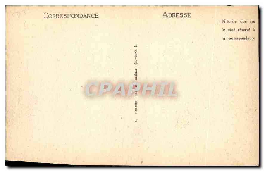 CPA L Seevagen Morvan Paysage a Ponay  — Verso