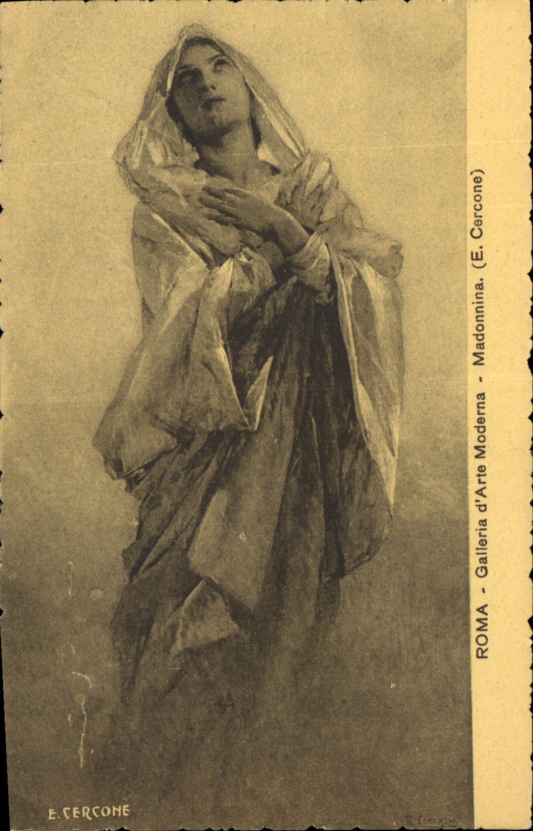 CPA Roma Galleria d'Arte Moderna Madonnina 