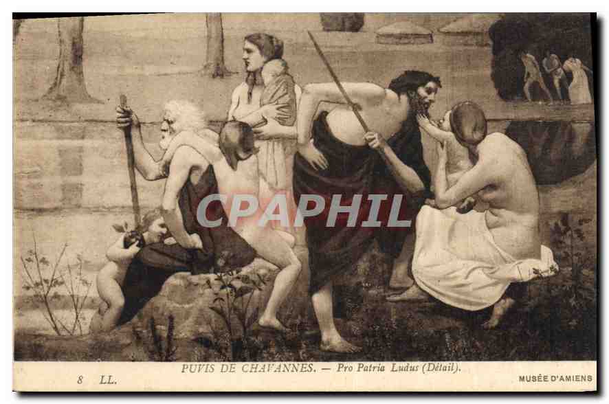 CPA Puvis de Chavannes Pro Patria Ludus Musee d Amiens 