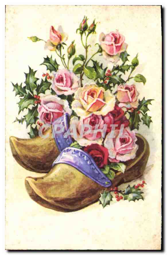 CPA Fleurs Sabots