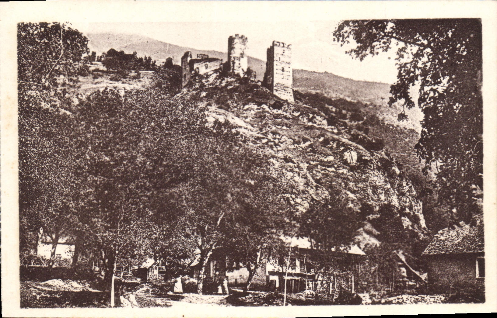 CPA Env d Albertville La Bathie Ruines de Chantemerle 