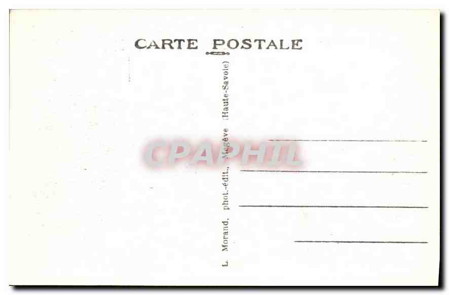 Chamonix-Mont Blanc — Les Grandes Aiguilles — L. Morand, phot.édit. Megève (Haute-Savoie) — Rückseite