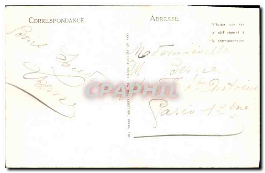 Chamonix-Mont-Blanc — La Flégère, Aiguille du Dru et la Mer de Glace — L.L. n°647 — Rückseite