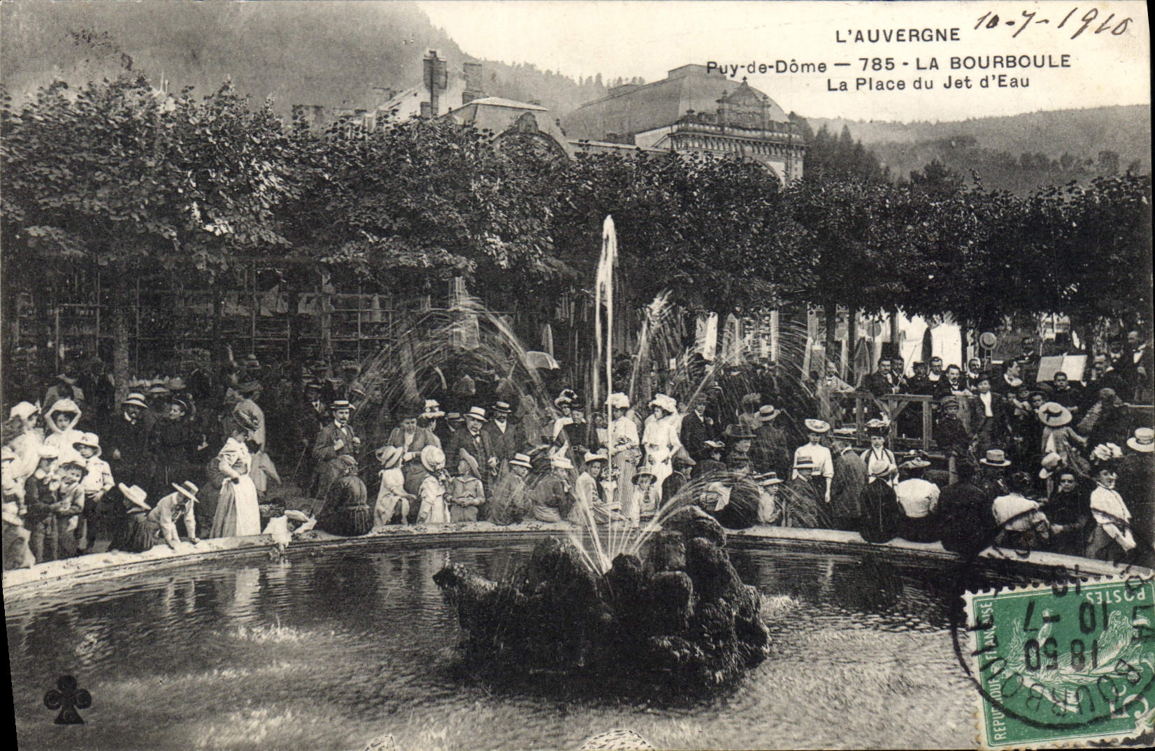 La Bourboule — La Place du Jet d'Eau — Puy-de-Dôme 785