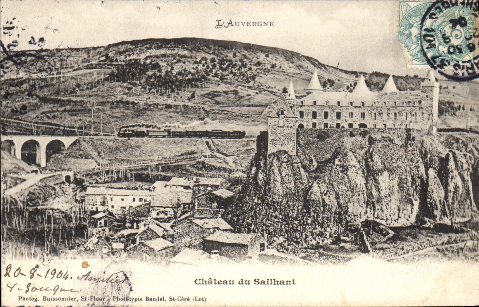 Château du Sailhant — Auvergne — Phototypie Baudel, St-Céré (Lot)