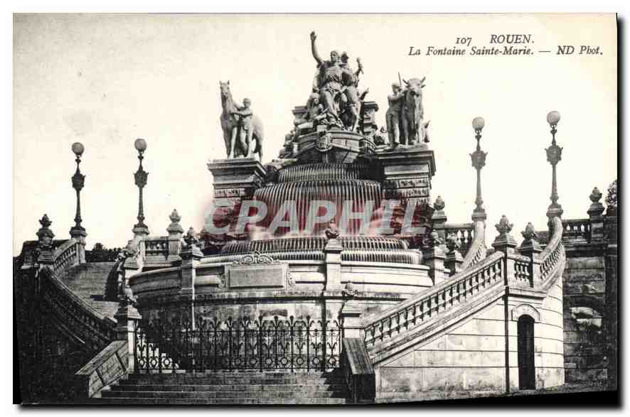 CPA Rouen La Fontaine Sainte Marie 