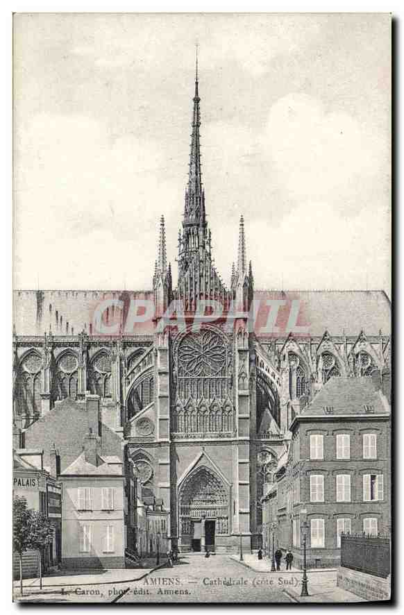 CPA Amiens Cathedrale cote Sud 