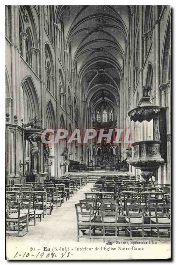CPA Eu S Inf Interieur de l'Eglise Notre Dame 