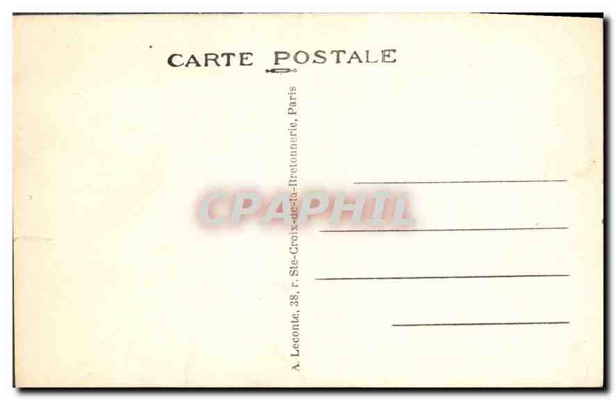CPA Paris Trocadero Taureau — Rückseite
