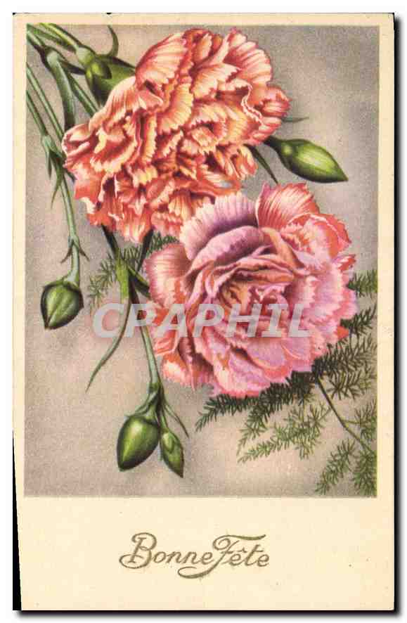 CPA Bonne Fete Fleurs
