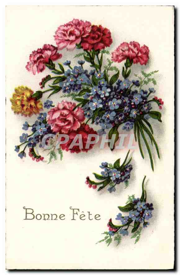 CPA Bonne Fete Fleurs