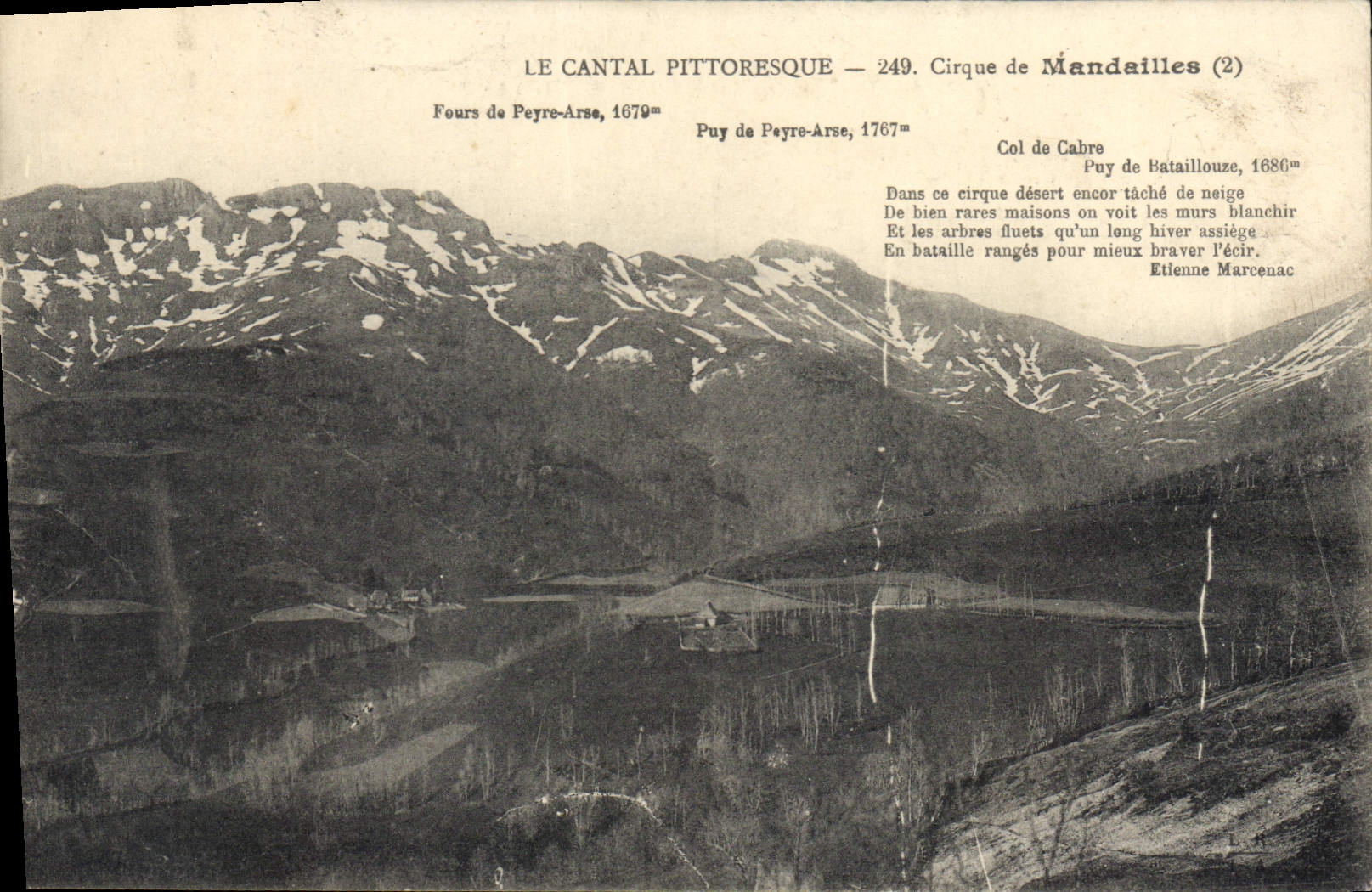 CPA Le Cantal Pittoresque Cirque de Mandailles 