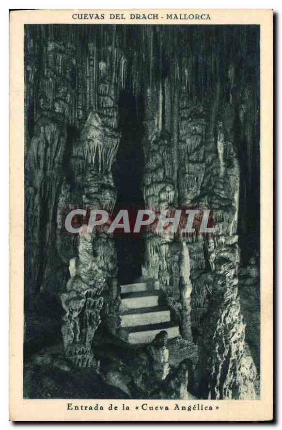 CPA Cuevas del Drach Mallorca Entrada de la Cueva Angelica 