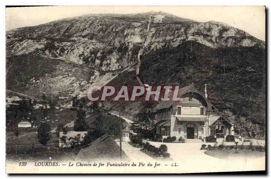 CPA Lourdes Le Chemin de fer Funiculaire du Pic du Jer 
