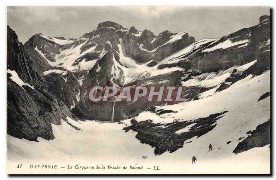 CPA Gavarnie Le Cirque vu de la Breche de Roland 