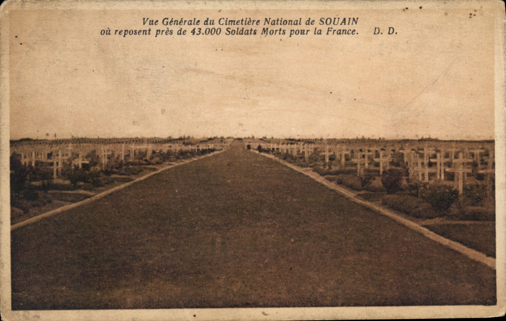 Cimetière National de Souain — Vue Générale — Phototype Daniel Delboy, Mirecourt