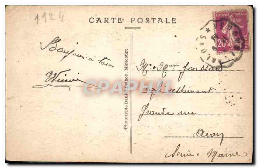 Cimetière National de Souain — Vue Générale — Phototype Daniel Delboy, Mirecourt — Verso