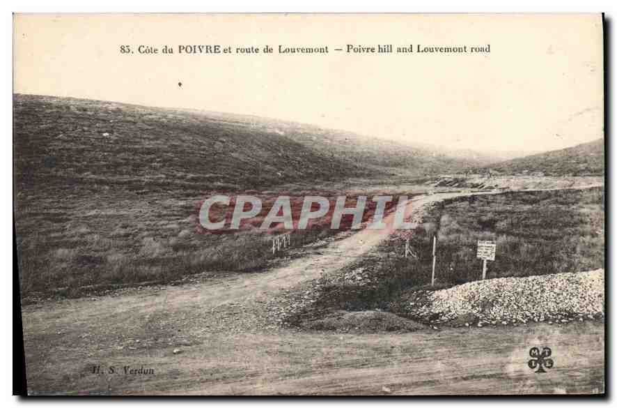 Côte du POIVRE et route de Louvemont — H. S. Verdun