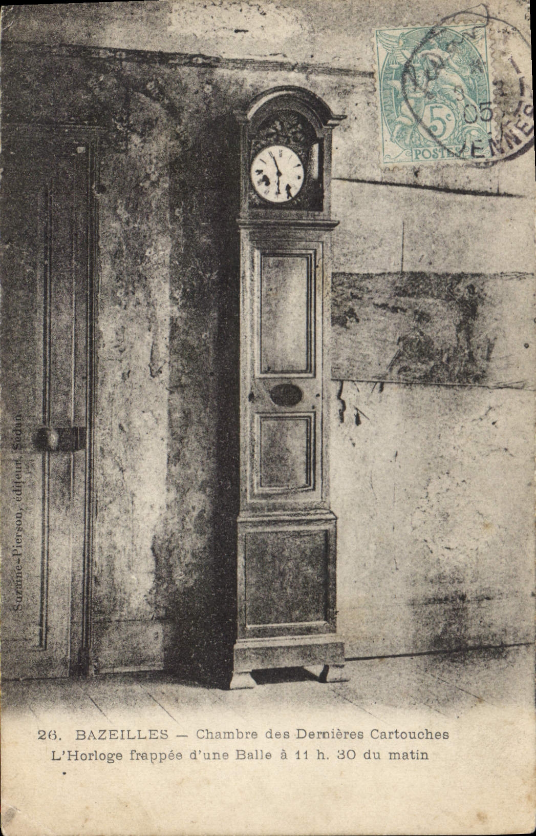 CPA Bazeilles Chambre des Dernieres Cartouches Horologe