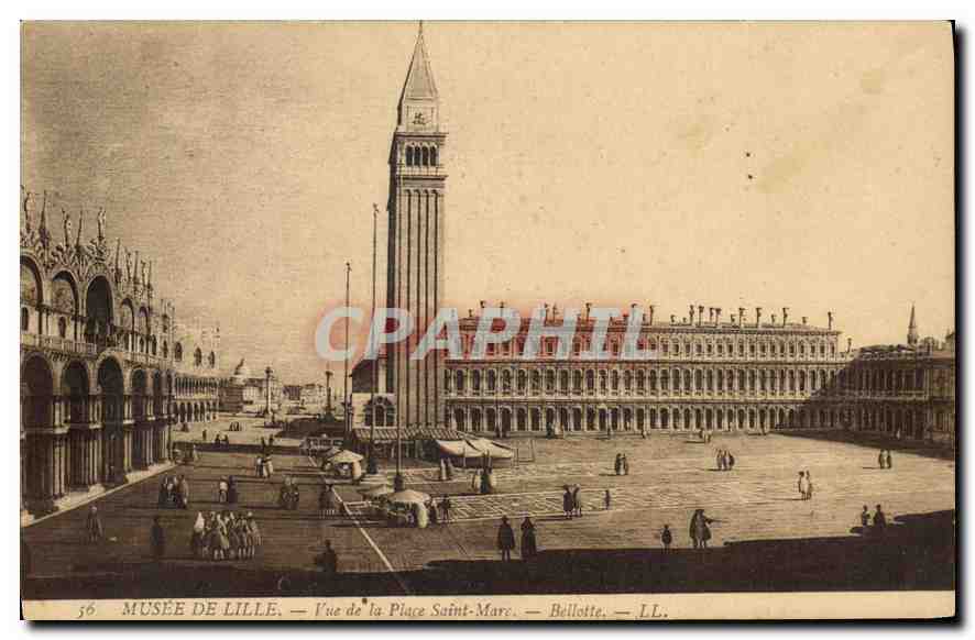CPA Musee de Lille Vue de la Place Saint Marc Beilotte 