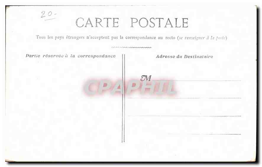 CPA Paris Chambre des Deputes  — Rückseite