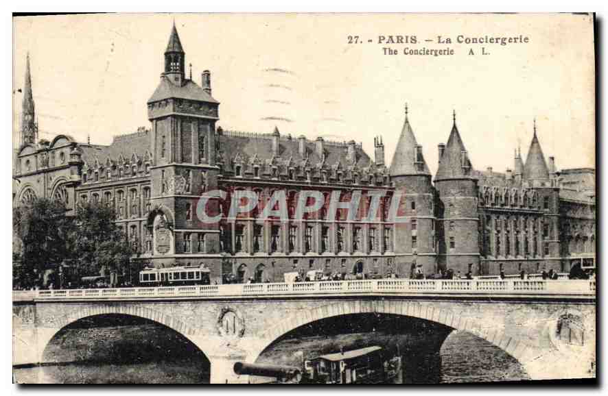 CPA Paris La Conciergerie Bateau