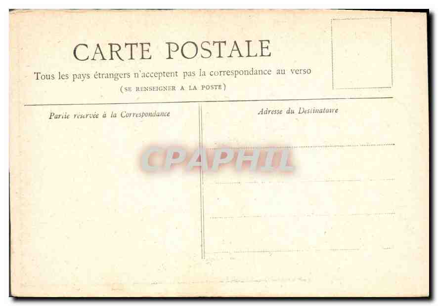 CPA Paris Palais de justice — Rückseite