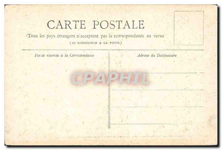 CPA Paris Horloge du Palais de Justice  — Rückseite