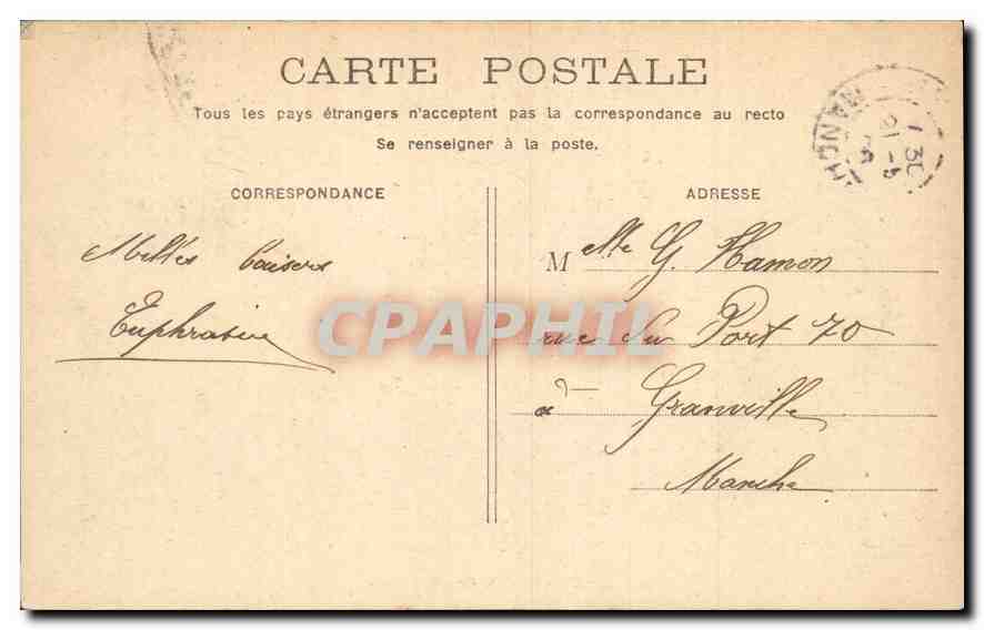 CPA Paris La Conciergerie  — Rückseite
