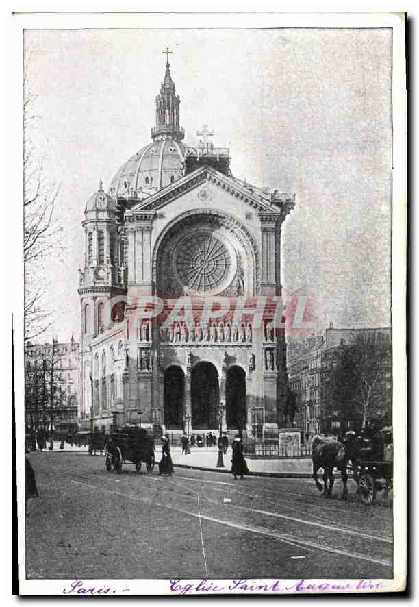CPA Paris Eglise Saint Augustin 