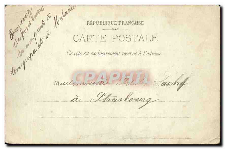 CPA Paris Eglise Saint Augustin  — Verso