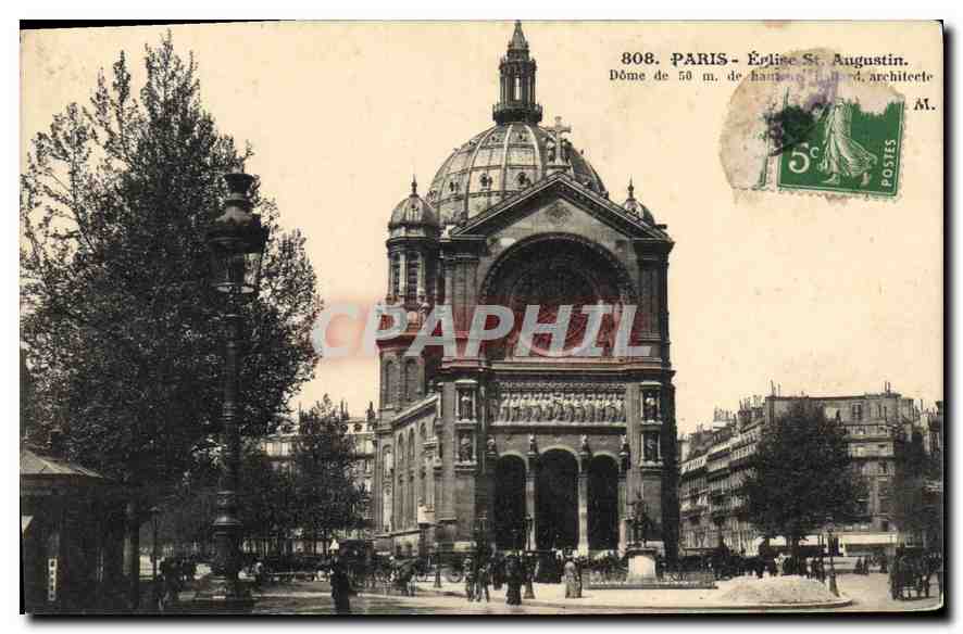 CPA Paris Eglise St Augustin 